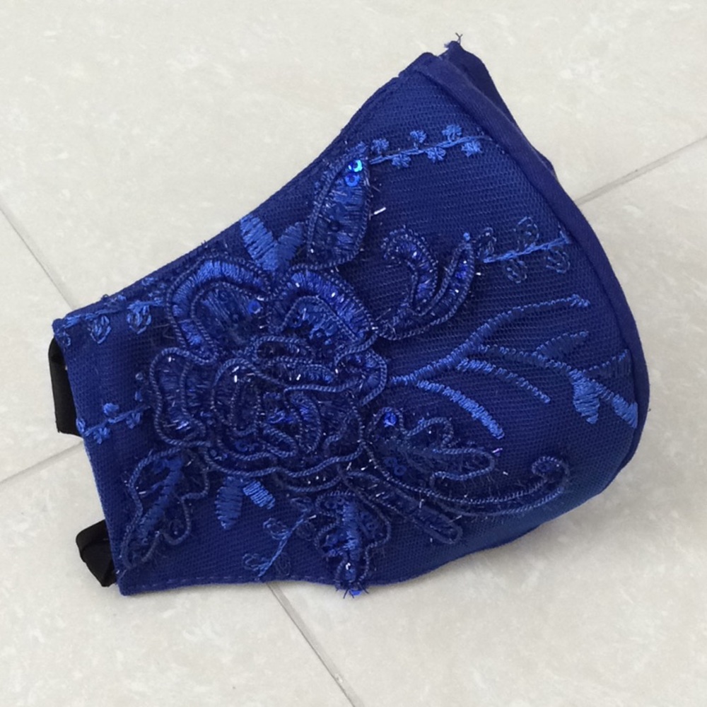 New Handmade Mask In Royal Blue